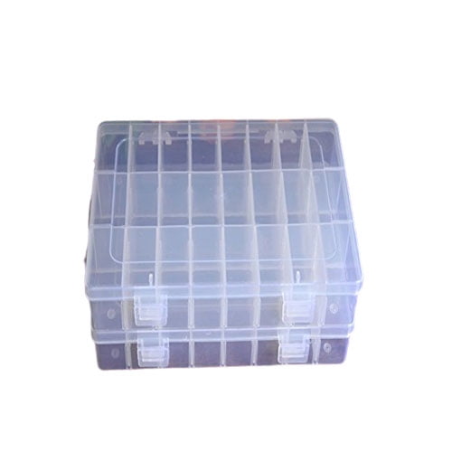 Plastic 15/24/36 Slots Jewelry Storage Box Case Craft Organizer Holder Boxes Plastic 15/24/36 Slots Jewelry Storage Box Case Craft Organizer Holder Boxes